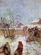 Paul Gauguin The Garden in Winter, rue Carcel oil painting artist